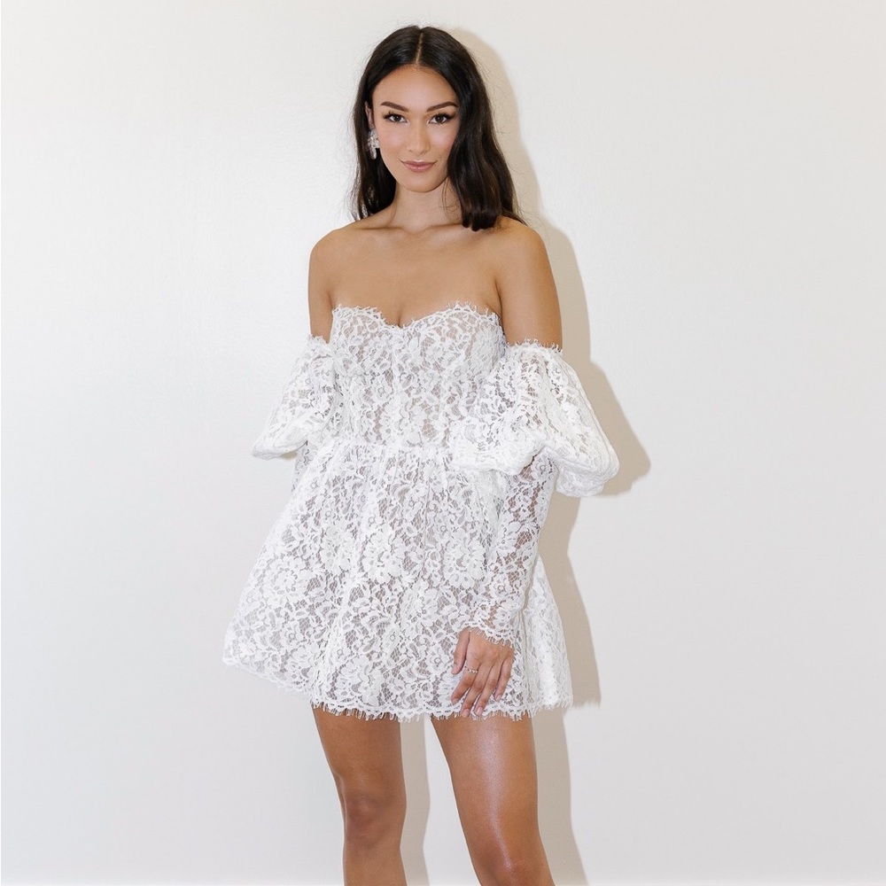 Watters Tart Mini Dress White Size 2